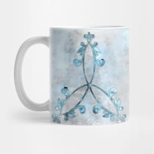 Celtic Trinity Knot in blue Mug